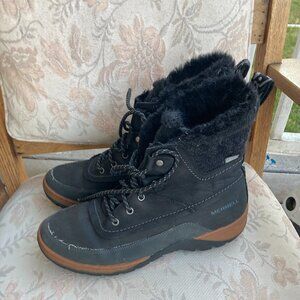 Merrell sylva mid Boots Women's 9.5 Black 200 Gram Insulation Dry select